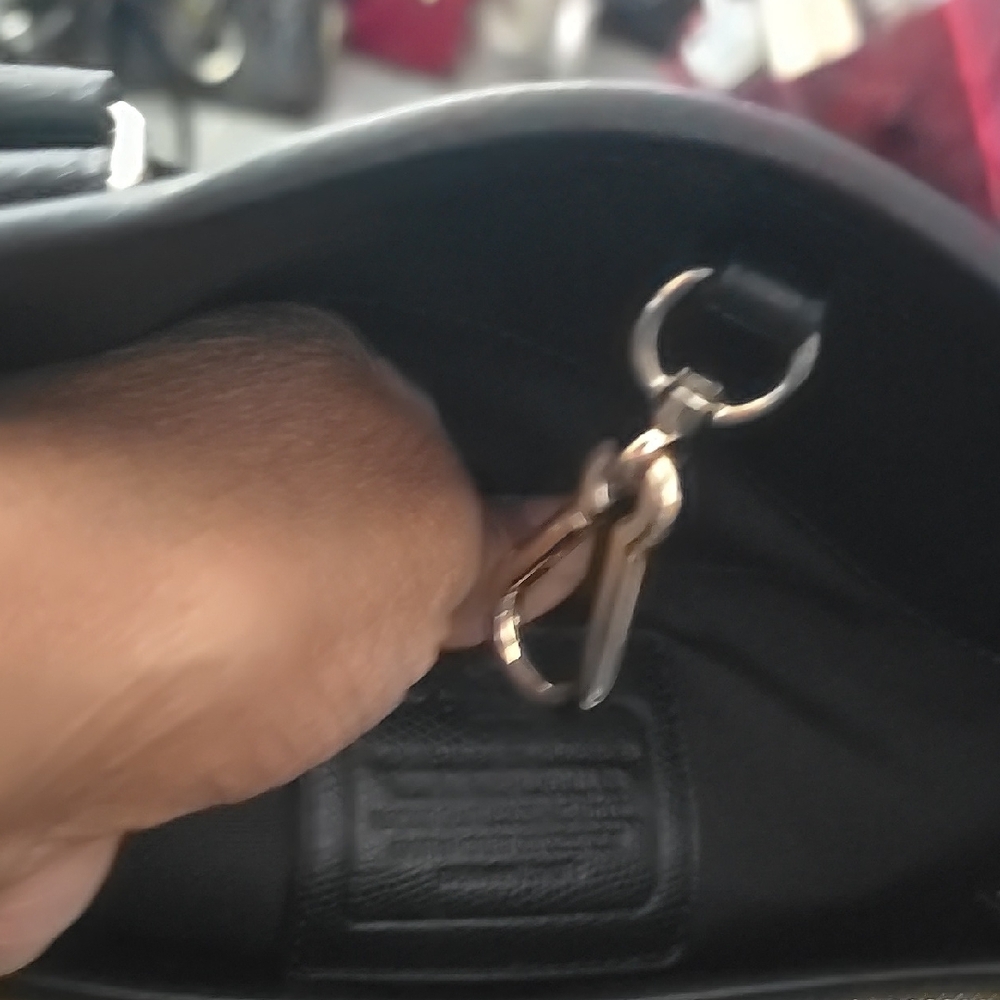 Coach Margot Black Leather Handbag - Picture 6 of 11